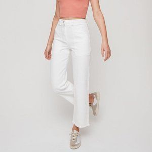 Aritzia White Utility Pant